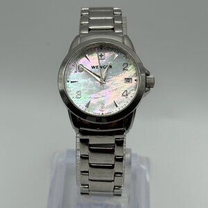 Vintage Wenger 2002 The Genuine Swiss Mother of Pearl Ladies Watch Working